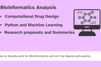 do bioinformatics analysis through python and machine learning