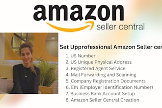 set up amazon seller central with llc registration in US