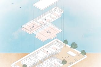 do professional exploded isometric view illustrations