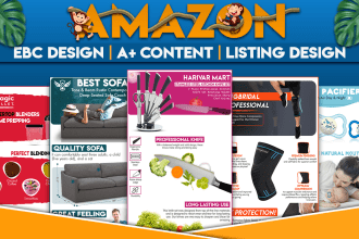 do amazon ebc design, a plus content, amazon listing images