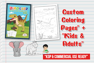 create custom coloring pages for kids and adults with commercial use