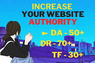 increase domain rating ahrefs DR, domain authority da, tf