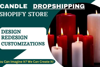 shopify candle store shopify candle website shopify candle dropshipping store