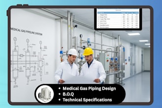 do full medical gas pipeline mpgs design sizing boq as per iso htm standards