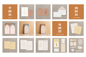 design modern and unique wedding invitations