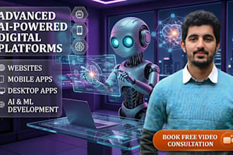 build ai website, ai web app, and ai mobile app with machine learning and nlp