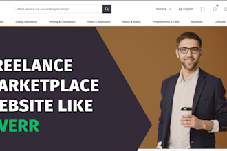develop a freelance marketplace or fiverr clone website