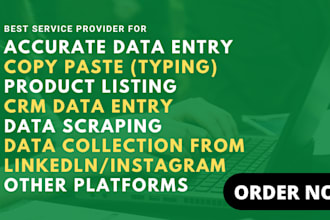 do freelance data entry typing copy paste, lead generation work