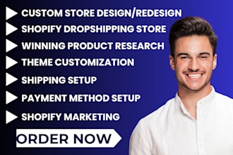 redesign shopify website design shopify dropshipping store shopify store design