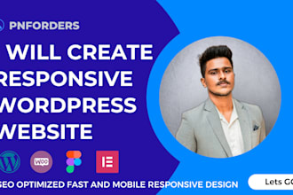 build responsive wordpress website mobile optimized with SEO