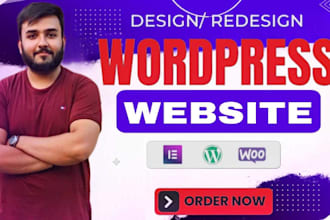 design, redesign, build ,clone, edit, fix wordpress website
