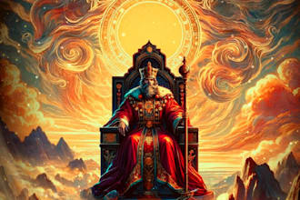 draw tarot playing cards, digital art or any illustration
