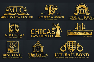 design law firm or lawyer attorney legal law office notary logo