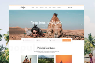 do travel tours website design