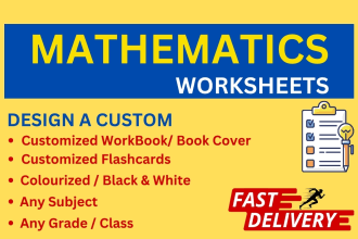 make english, urdu, math worksheets