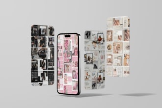 be content creator, design 30 professional instagram post for black friday sale