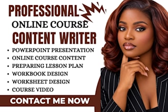 create online course content, course creation, powerpoint, course development