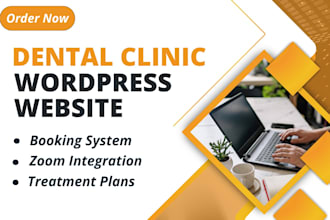 design dental and clinical wordpress website
