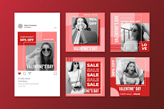 design social media posts psd, ai and canva templates