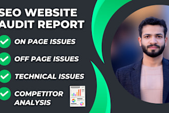 do complete website SEO audit for on page and technical issues report