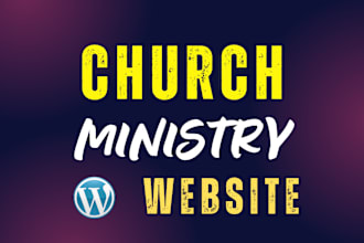build modern church ministry website