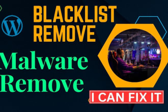 do blacklist removal, fix red warning and malware removal