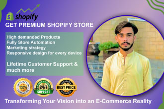 make profitable dropshipping shopify store or shopify website