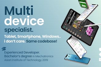 develop multi platform apps for mobile tablet and web