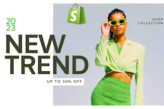 design shopify store banner, shopify store , shopify web banner on shopify
