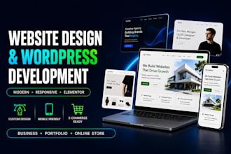 build wordpress website with elementor