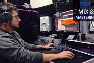 do professional mix mastering for your song hiphop, trap, rap, rock, etc