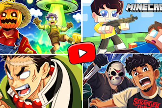 draw youtube cartoon thumbnails