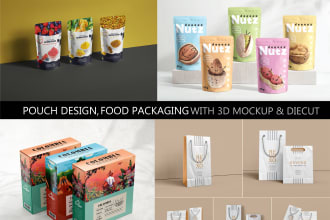 do pouch design, food packaging design and bag design