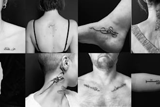 design  unique handdrawn persian arabic calligraphy tattoo