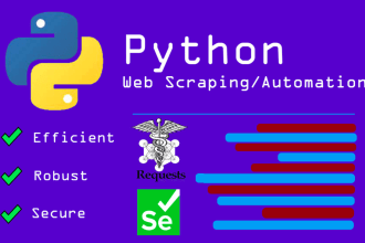 do web scraping, python automation scripts and data mining