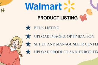 do product listing on walmart