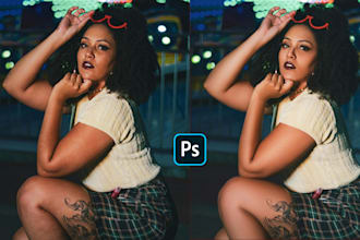 do professional portrait retouching