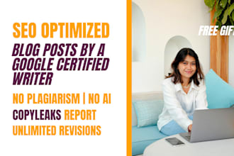 be your SEO optimized web content writer and blog writer