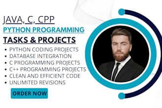 do your java, c, cpp and python programming projects