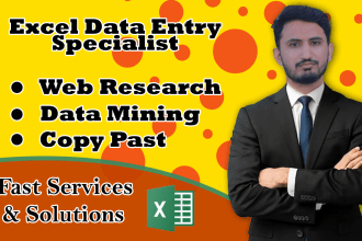 do professional data entry, web research, and copy paste