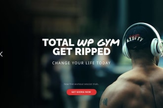 do gym website design