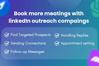 book more meetings with linkedin outreach campaigns