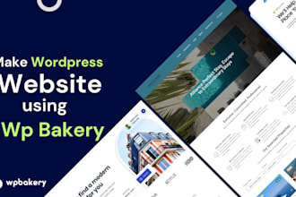design a wordpress website using wpbakery page builder