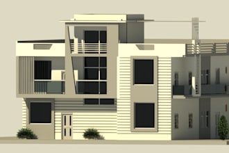 draft complete set of architectural construction drawings