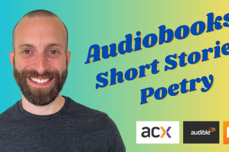 narrate your audiobook, short story, poetry