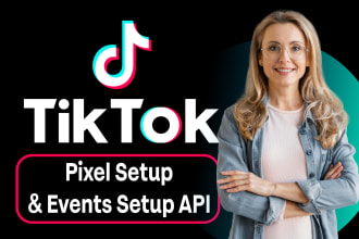 or install tiktok pixel and tiktok event API with GTM etc