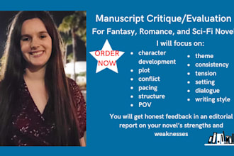 provide a manuscript critique for your novel