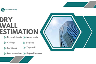 do drywall take off and construction cost estimation