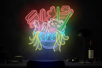 make custom neon sign design with acrylic