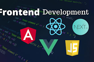 be your professional front end web developer with  reactj angular javascrip